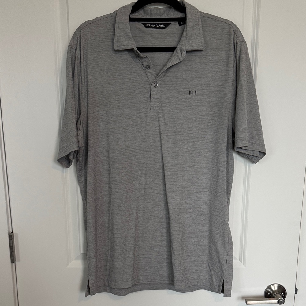 Travis Mathew Classic Gray Polo Shirt